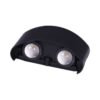 Applique LED Haut et Bas Noire 4 W, 6 W, 8 W – Intérieur et Extérieur