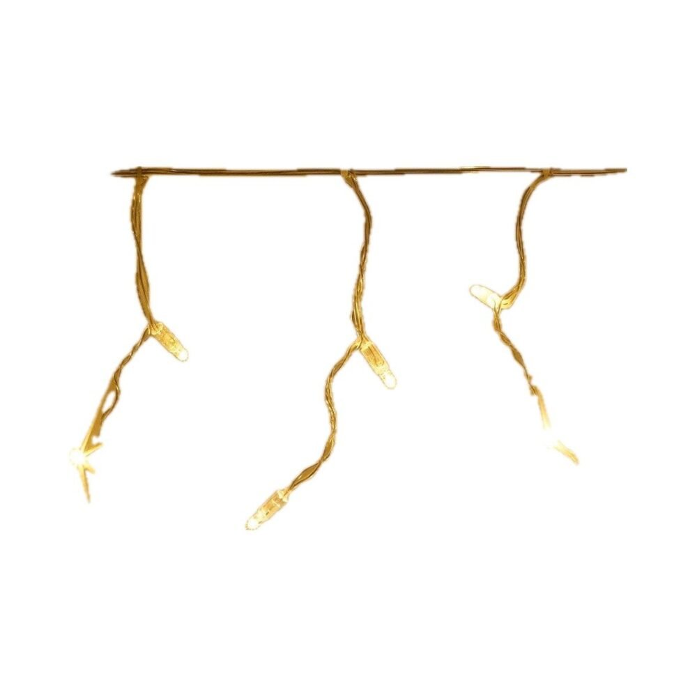 Guirlande Stalactite LED 6 m Blanc Chaud – Rideau Lumineux Façade