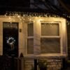 Guirlande Stalactite LED 6 m Blanc Chaud – Rideau Lumineux Façade