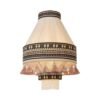 Suspension Pagode en Tissu à Franges – Jaune, Vert ou Rouge