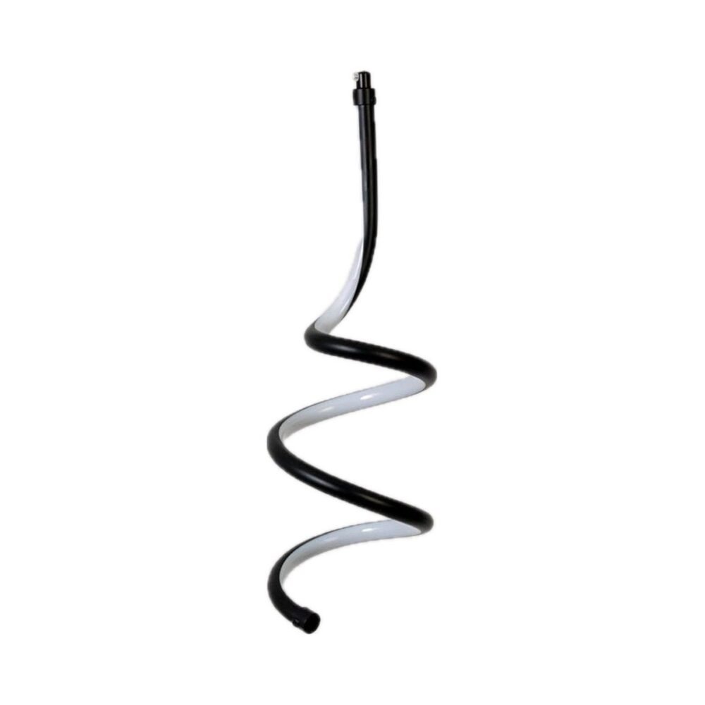 Suspension Spirale Acrylique LED Noire – Luminaire Chevet Design